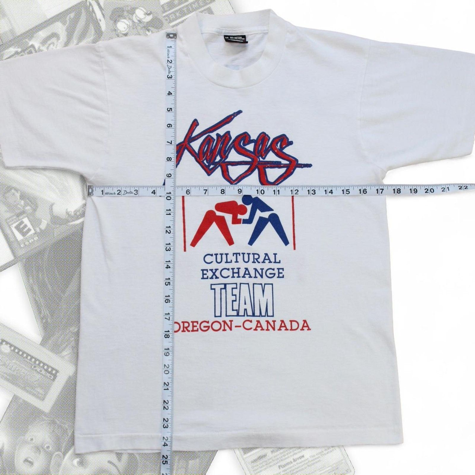 & Other Stories White True Vintage 80’s Wrestling Graphic Tee Size US M / EU 48-50 / 2 - 3 Thumbnail