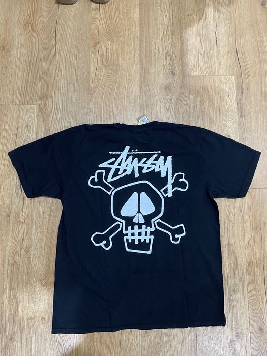 Stussy Stussy skull and bones pigment dyed tee | Grailed