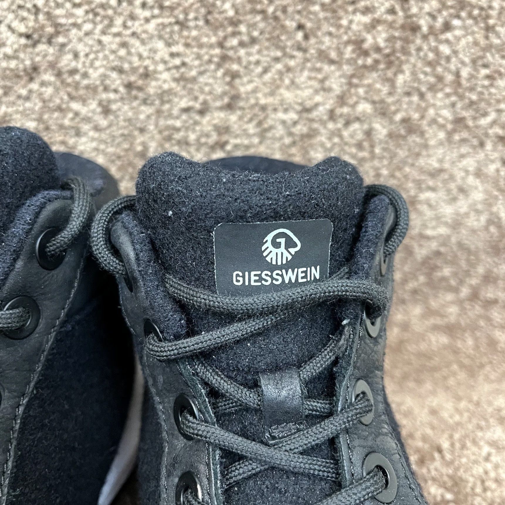 Vintage VINTAGE GIESSWEIN Shoes Men 10 EU 43 Black Merino Wool High Top Runners Trainers Sneaker Size US M / EU 48-50 / 2 - 5 Thumbnail