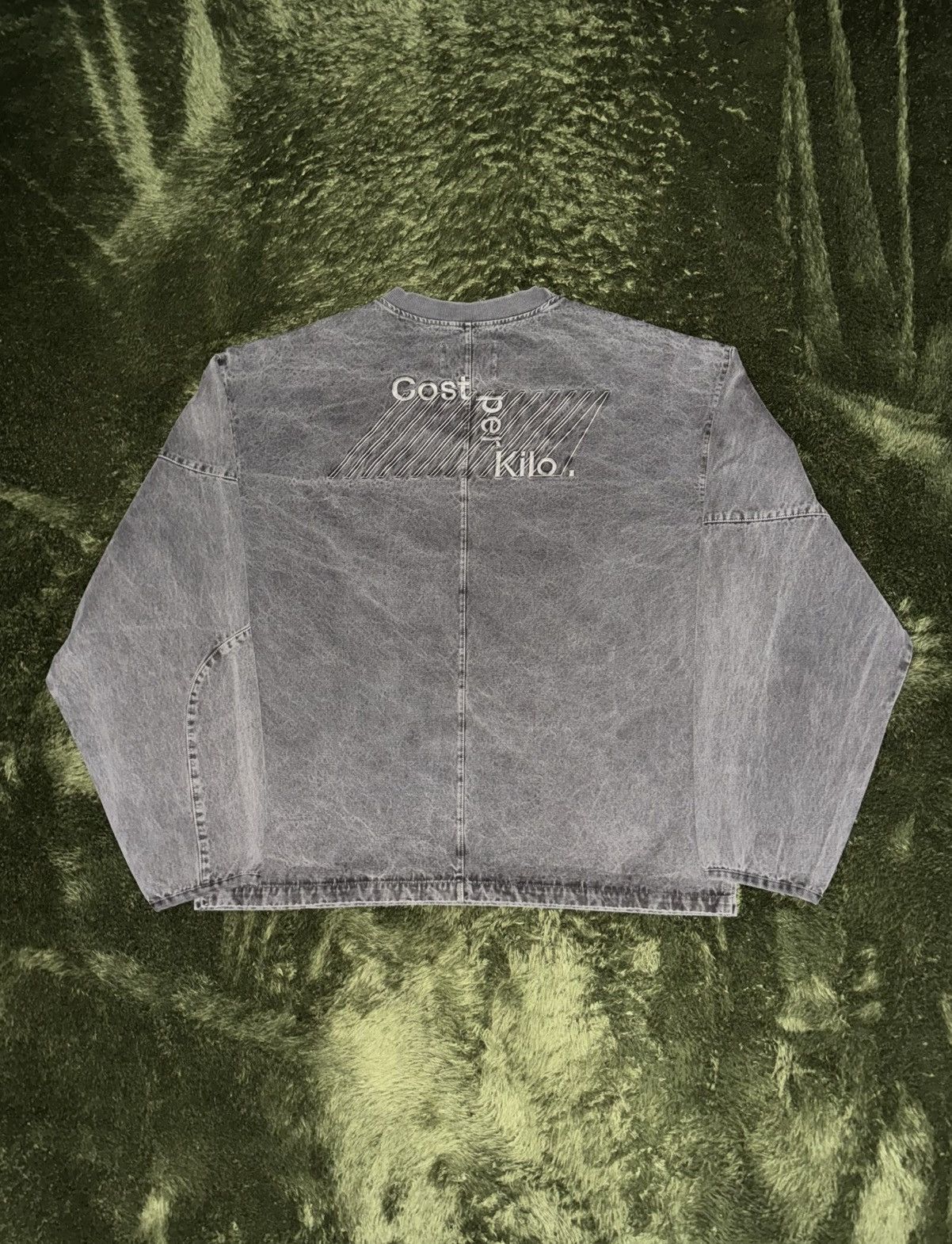 Japanese Brand [XL] cost per Kilo Vintage Wash Cotton Pullover Grey Size US XL / EU 56 / 4 - 8 Thumbnail