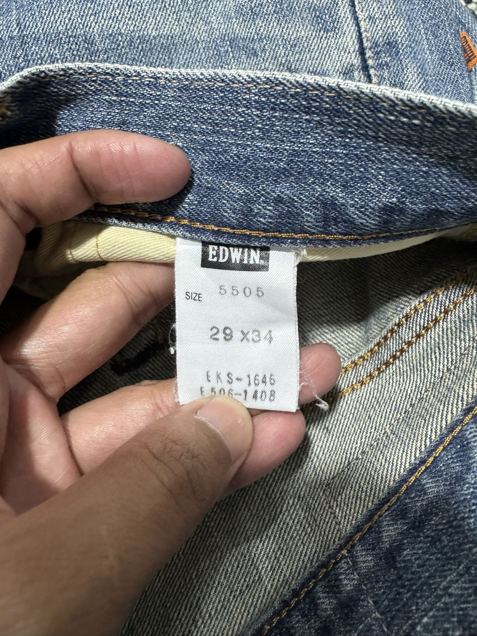 Edwin × Japanese Brand Vintage Edwin 505x Redline Selvedge Japan Distressed Jeans Size US 29 - 8 Thumbnail