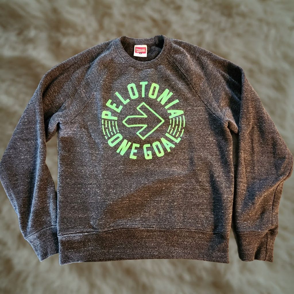 Vintage Homage Sweatshirt Peletonia Pullover Size S Heather Gray Made In USA Cycle Mens Pullover Sweatshirt Gray USA Cycling Regular Cotton Blend Size US S / EU 44-46 / 1 - 1 Thumbnail