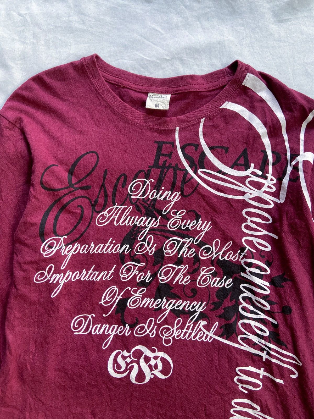 Japanese Brand TREE BEAT POEM LONG SLEEVE Size US M / EU 48-50 / 2 - 3 Thumbnail