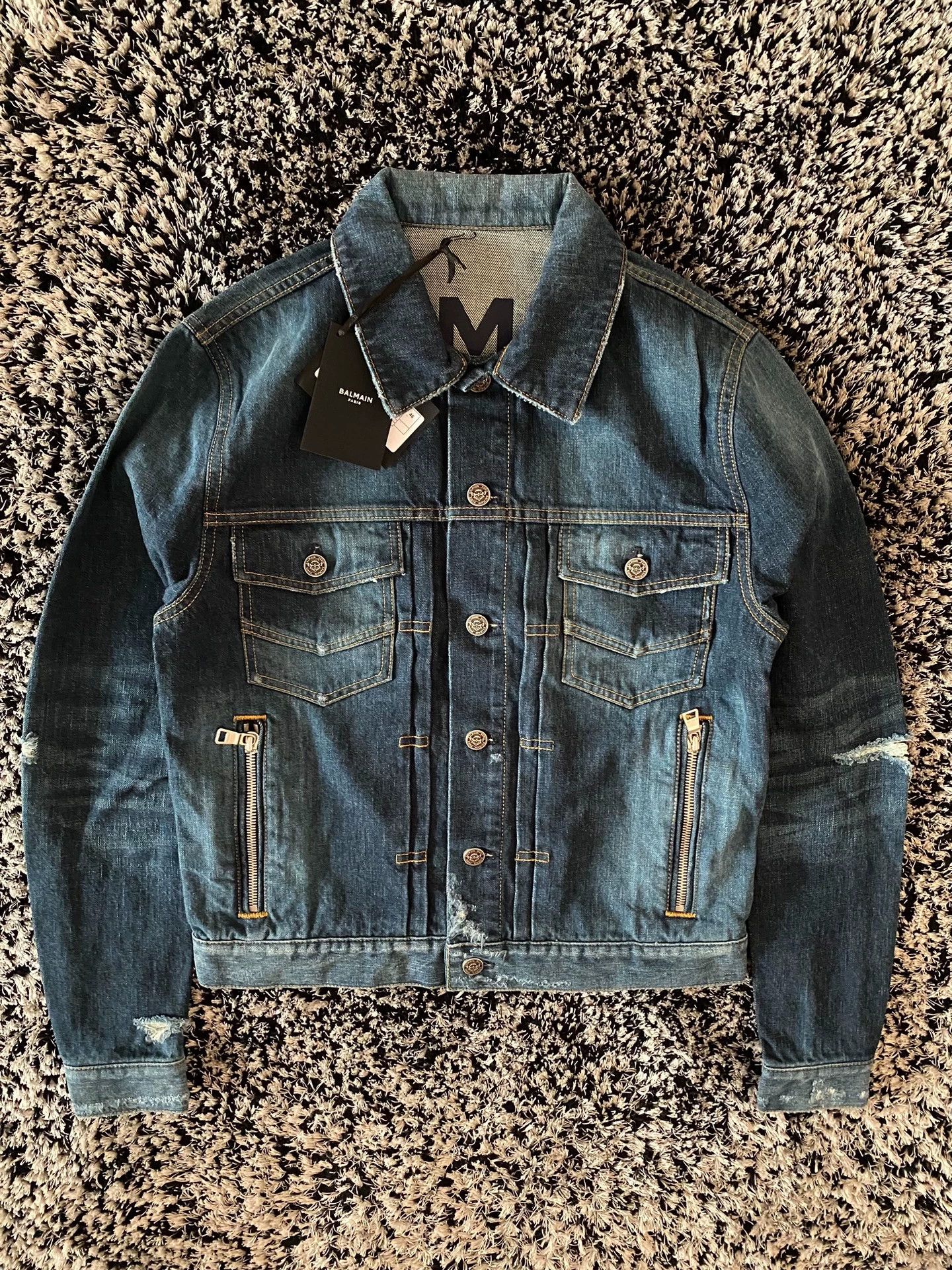 Balmain Balmain Men s denim jacket coat Grailed