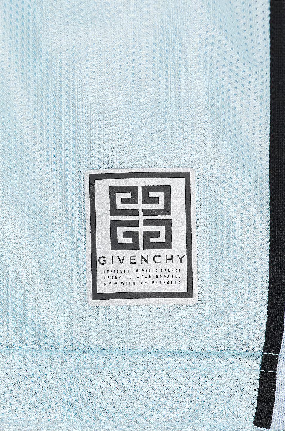 o1gr1nt0125 Mesh Logo Basketball Top in Light Blue