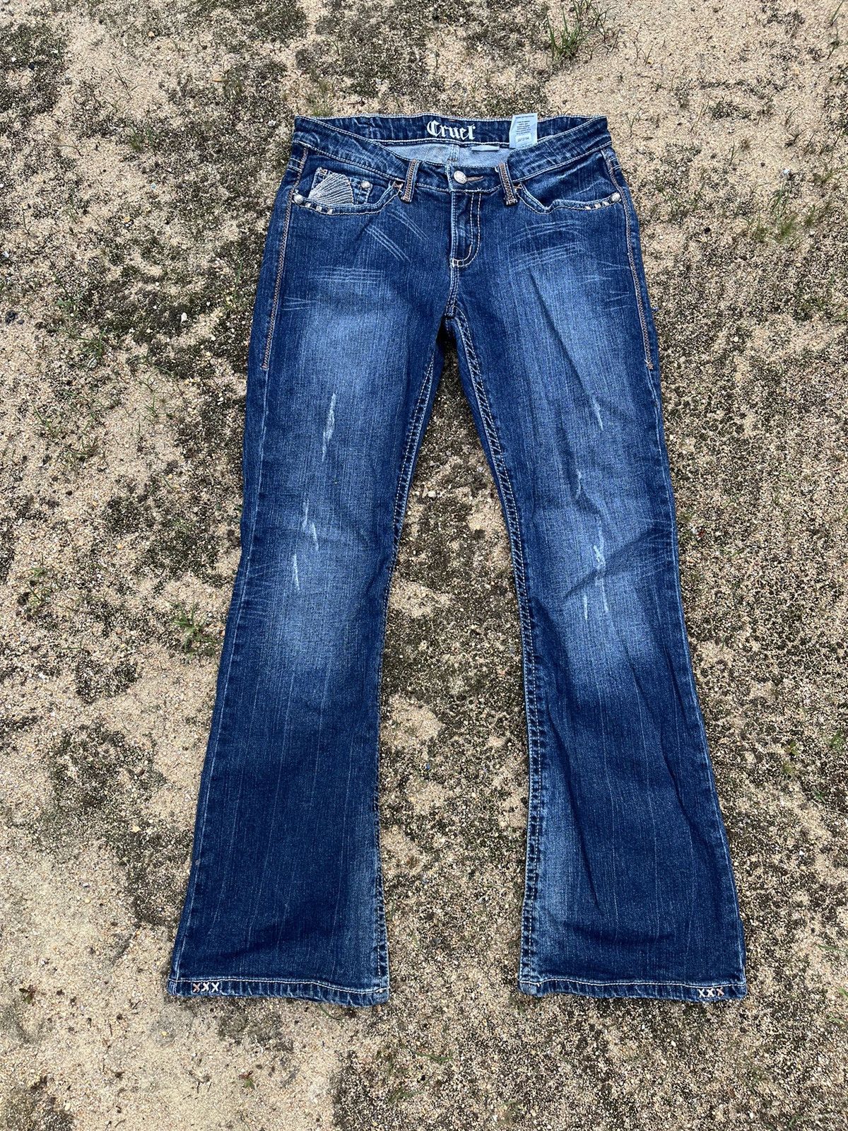 Hysteric Glamour × Japanese Brand × Vintage Flare Cruel Hysteric Inspired Denim Size US 31 - 3 Thumbnail