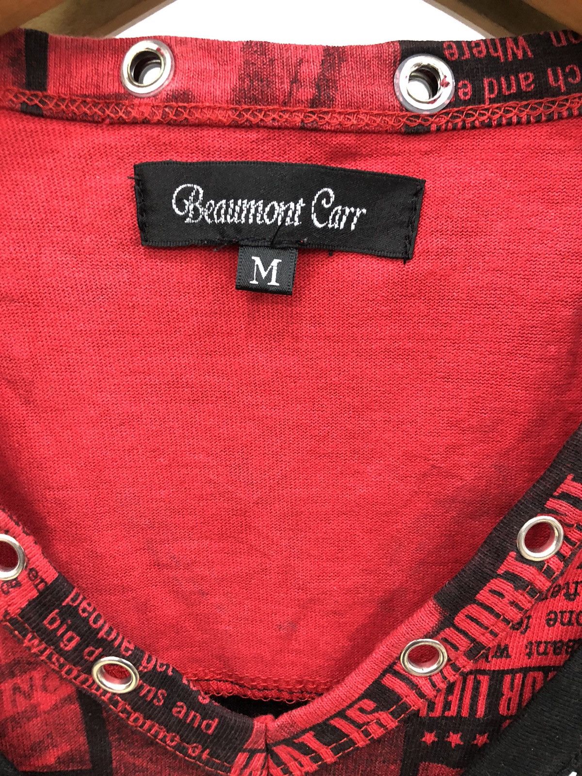 If Six Was Nine Y2K poem lace up double layer longsleeve Size US M / EU 48-50 / 2 - 3 Thumbnail