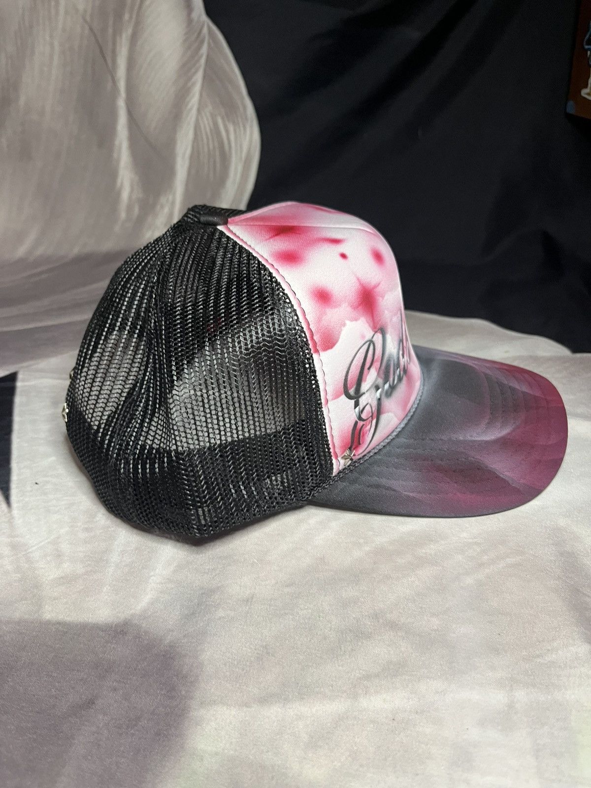 Other GODS GIFT Airbrushed 5 panel SnapBack Trucker Hat handpaintd Size ONE SIZE - 3 Thumbnail
