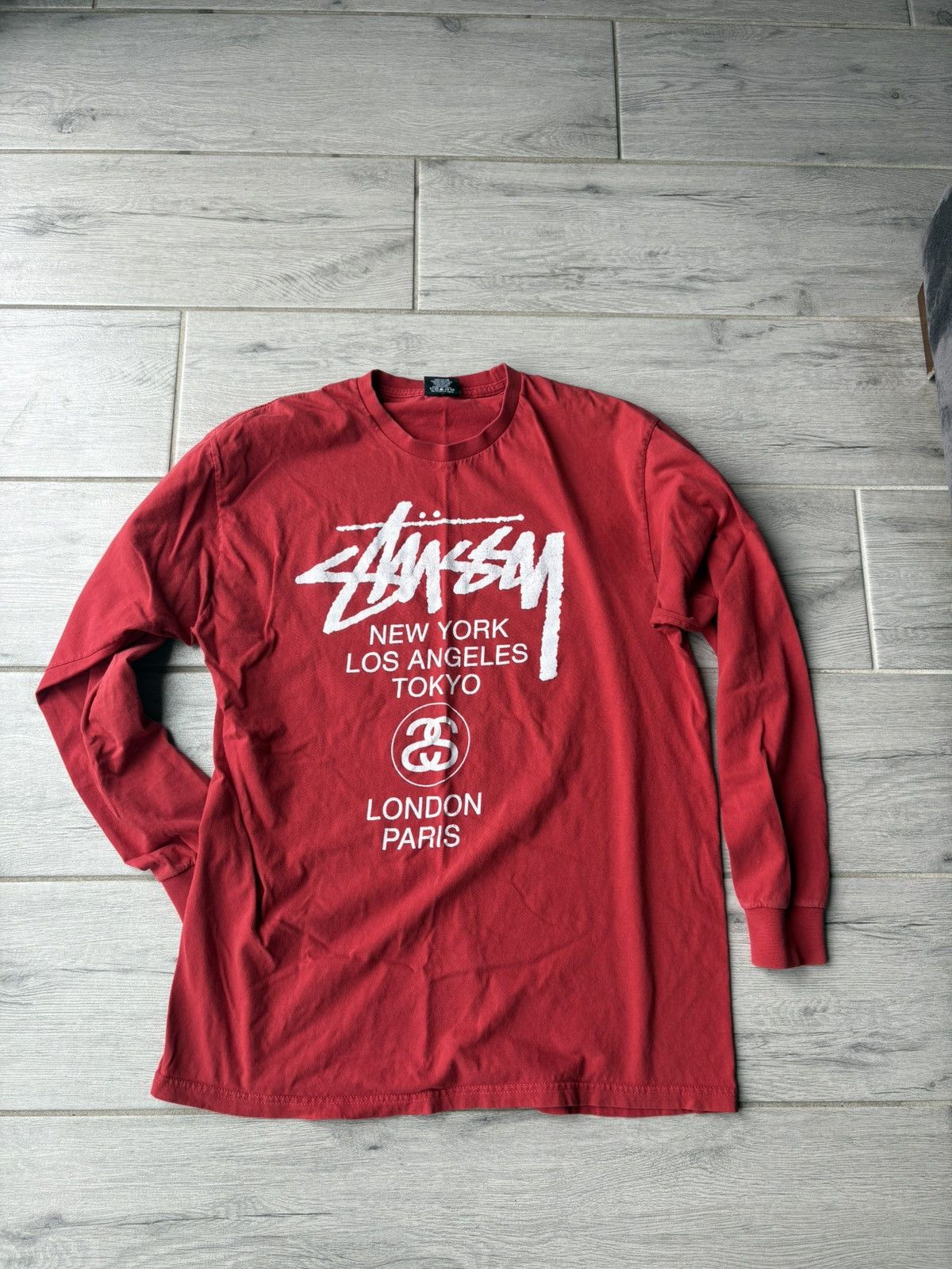 Y2K STUSSY WORLD TOUR LONG SLEEVE T SHIRT