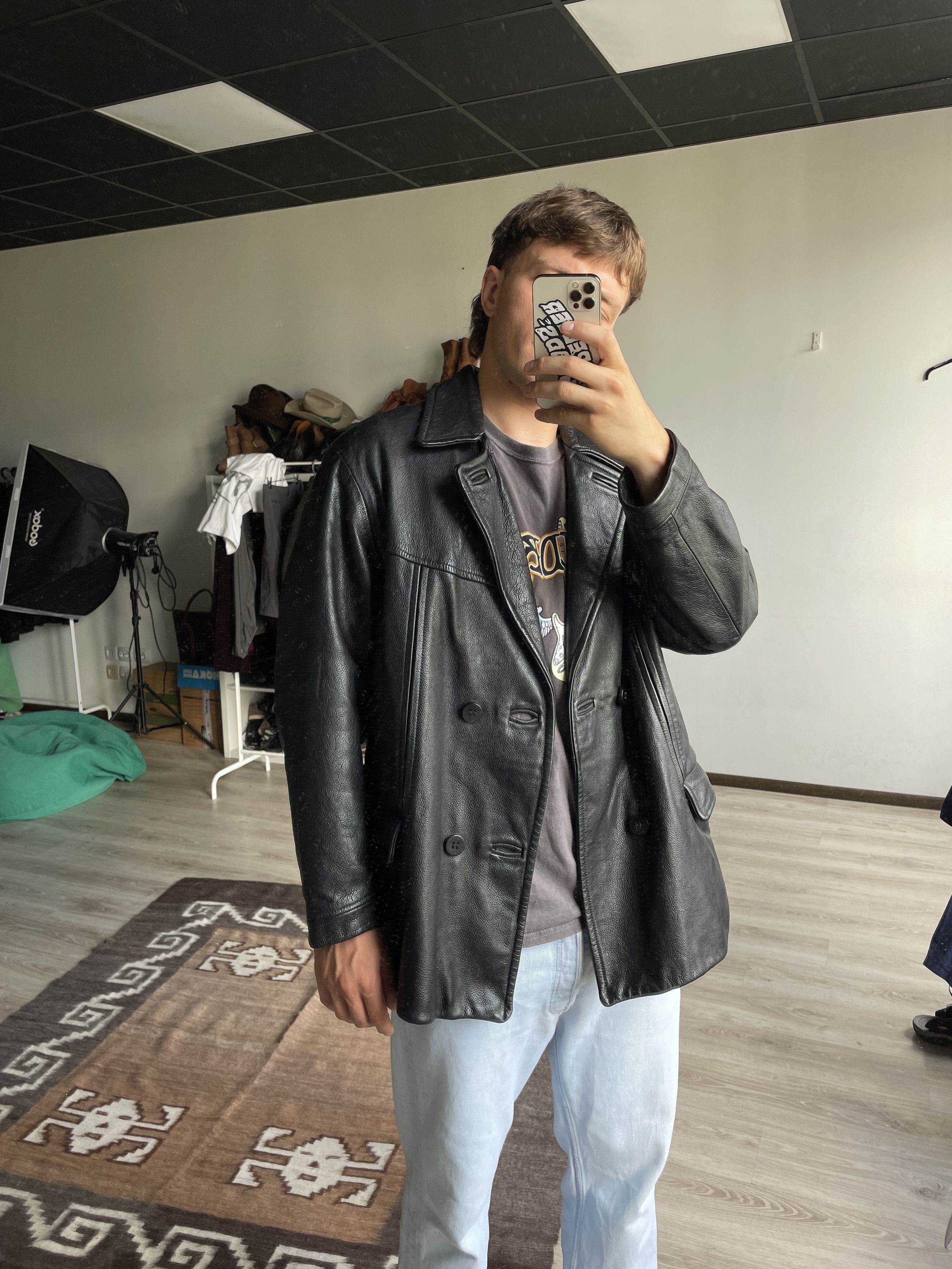 Emporio Armani ヴィンテージレザージャケット アーカイブ