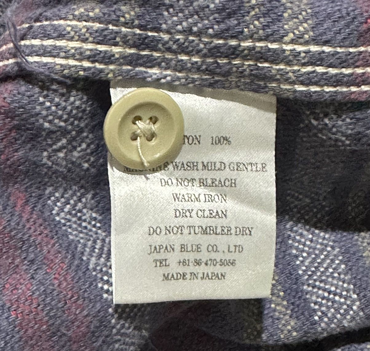 Momotaro Jeans MOMOTARO JEANS FLANNEL SHIRT Size US L / EU 52-54 / 3 - 5 Thumbnail