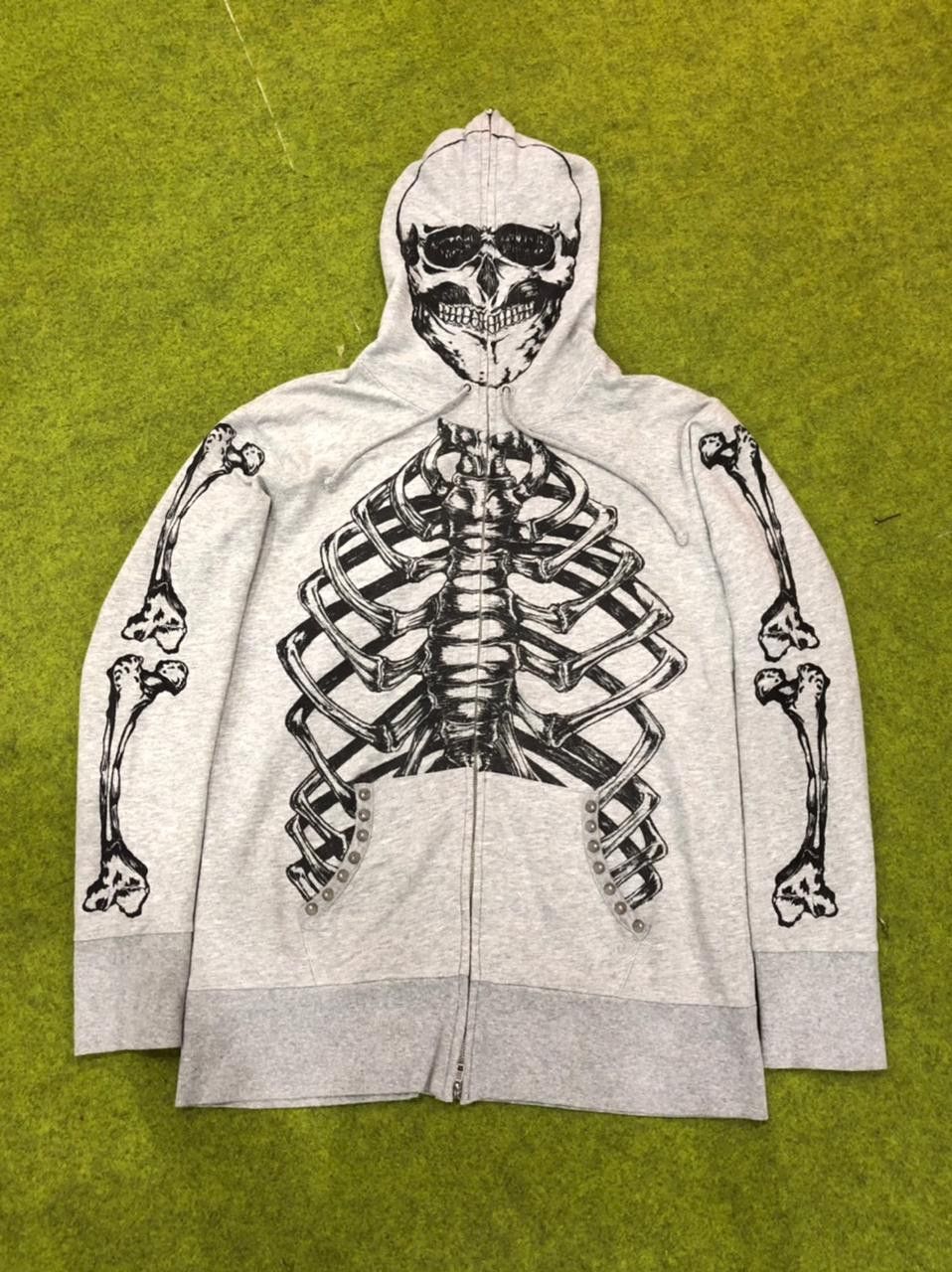 If Six Was Nine Glad News Skeleton Full Zip Hoodie Size US M / EU 48-50 / 2 - 1 Thumbnail