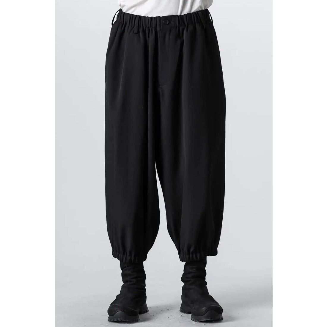 Yohji Yamamoto Yohji Yamamoto Pour Homme - Gathered 9 Part Length Pants Size US 30 / EU 46 - 3 Thumbnail