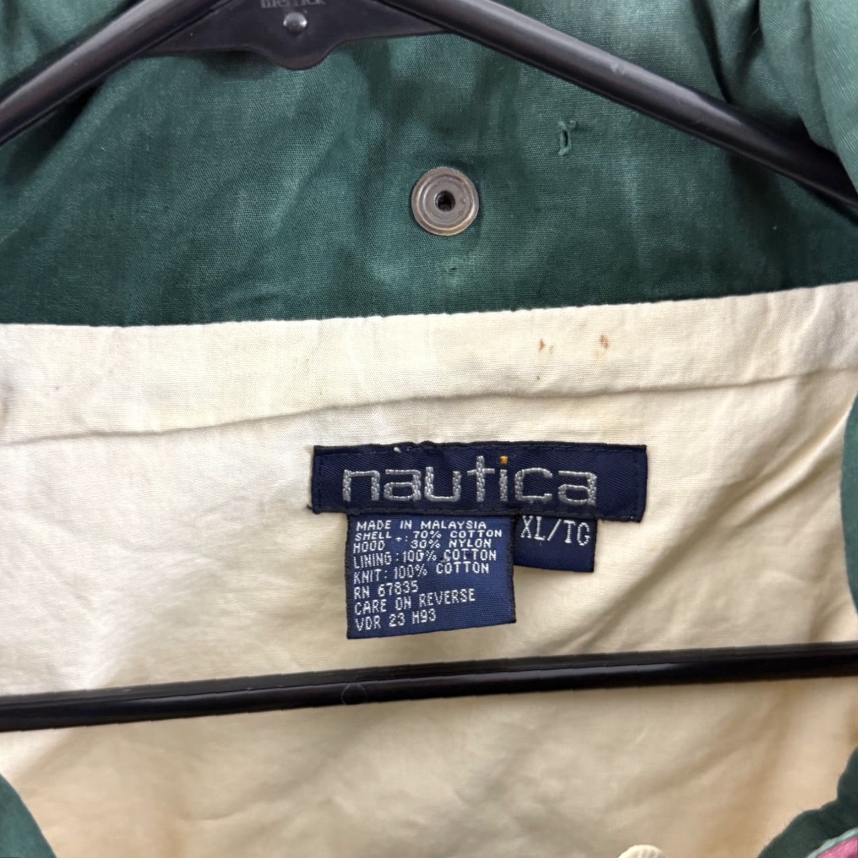 Nautica VINTAGE Nautica Jacket Mens XL 90s Challenge J-Class Sailing Hooded Zip Outdoor Windbreaker Size US XL / EU 56 / 4 - 7 Thumbnail
