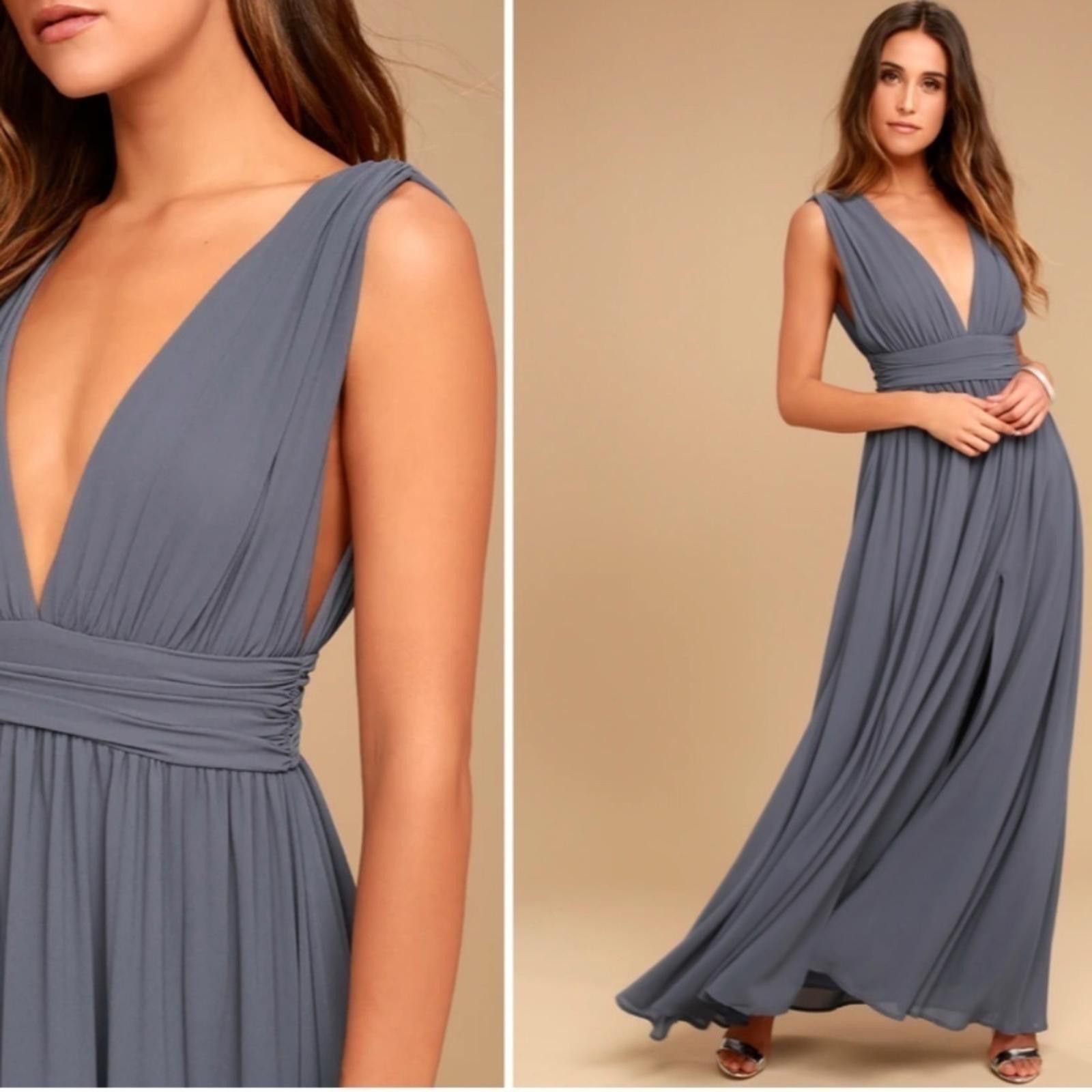 Lulus LULUS Prom Wedding Bridesmaid Flowy Romantic Sexy Maxi Dress Size L / US 10 / IT 46 - 1 Thumbnail