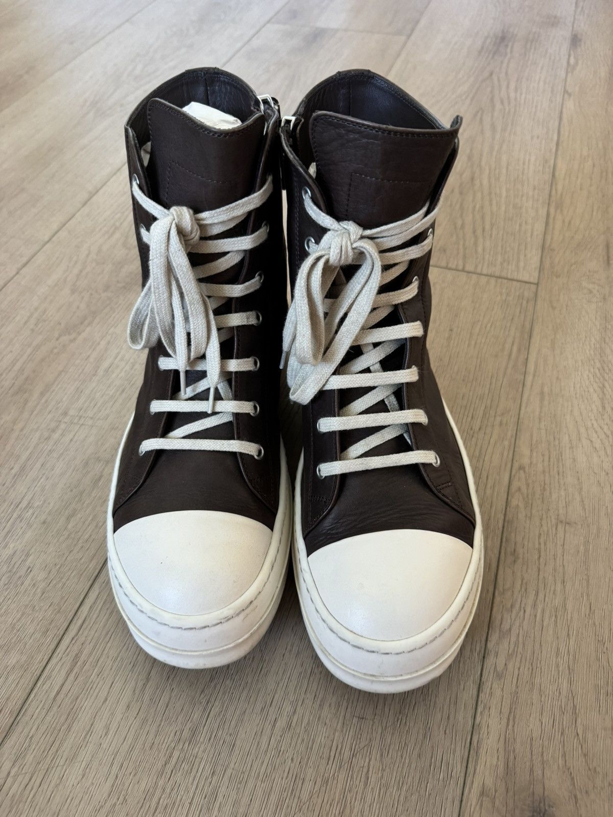 Rick Owens Brown Leather Mainline Ramones 43 Size US 10 / EU 43 - 5 Thumbnail