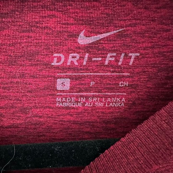 Nike Nike Dri-Fit Long Sleeves Workout Clothes Red Gym Shirt Size S / US 4 / IT 40 - 3 Thumbnail