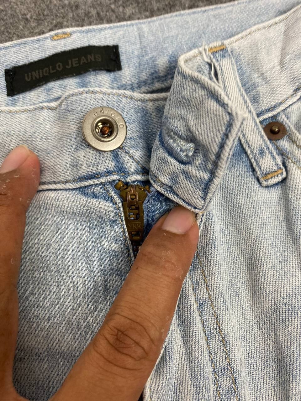 Japanese Brand Uniqlo kaihara slim distressed ankle cut denim Size US 32 / EU 48 - 12 Thumbnail