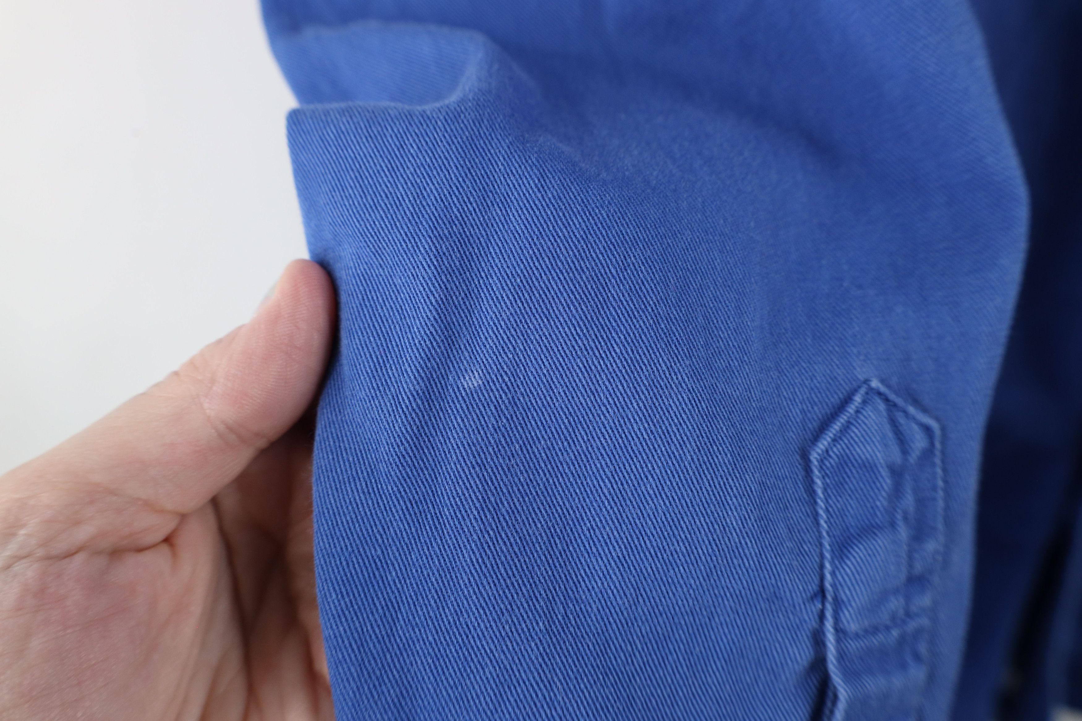 Eddie Bauer × Vintage Vintage 90s Eddie Bauer Cotton Oxford Button Down Shirt Blue Size US L / EU 52-54 / 3 - 7 Thumbnail