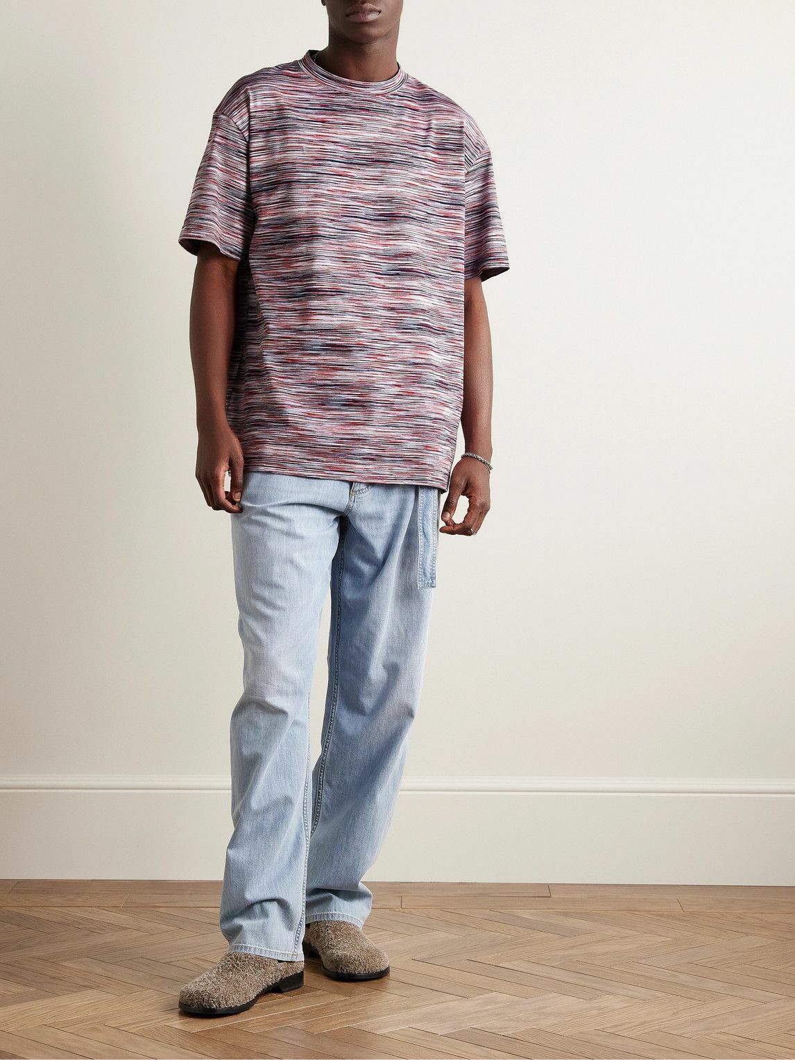Missoni o1y0225 Crewneck T-Shirt in Multicolor Size US XL / EU 56 / 4 - 4 Thumbnail