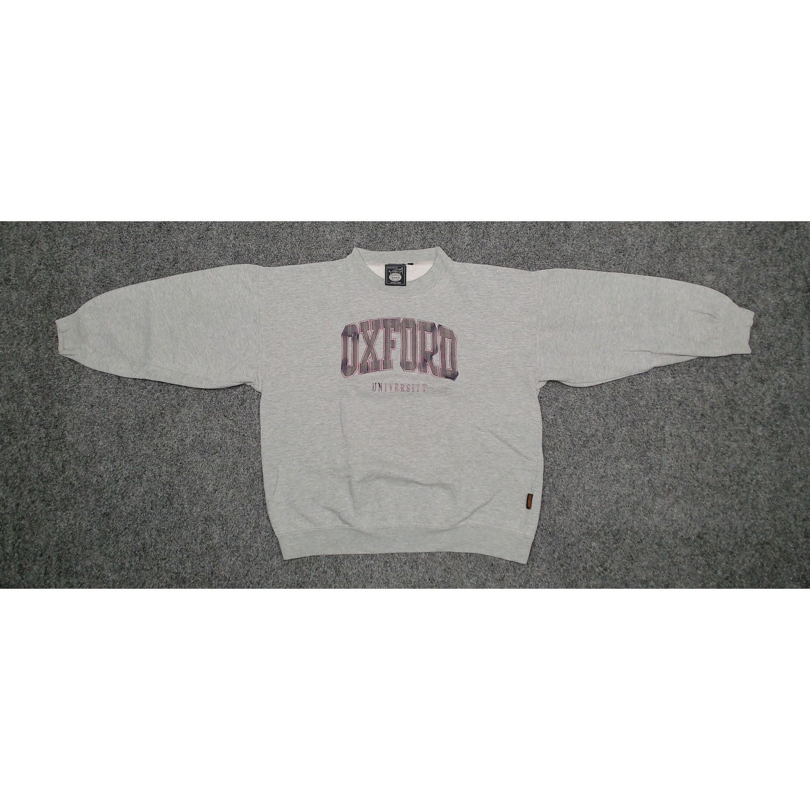 Vintage Vintage Y2K Boxy Oxford University Plaid Spellout Sweatshirt Size L / US 10 / IT 46 - 5 Thumbnail
