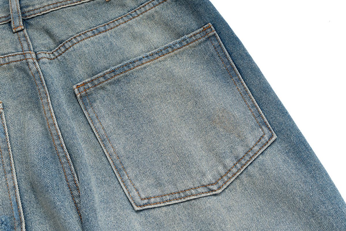 Jean × Vintage washed faded gradient yuppie bootcut flared jeans Size US 33 - 9 Thumbnail