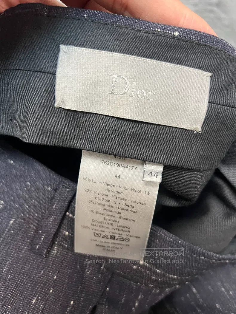 Dior Dior Meteor Shower Straight Wool Trousers Size US 28 / EU 44 - 3 Thumbnail