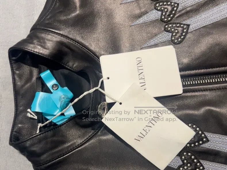 Valentino Valentino Leather jacket with a stand-up collar zipper cas Size US L / EU 52-54 / 3 - 3 Thumbnail