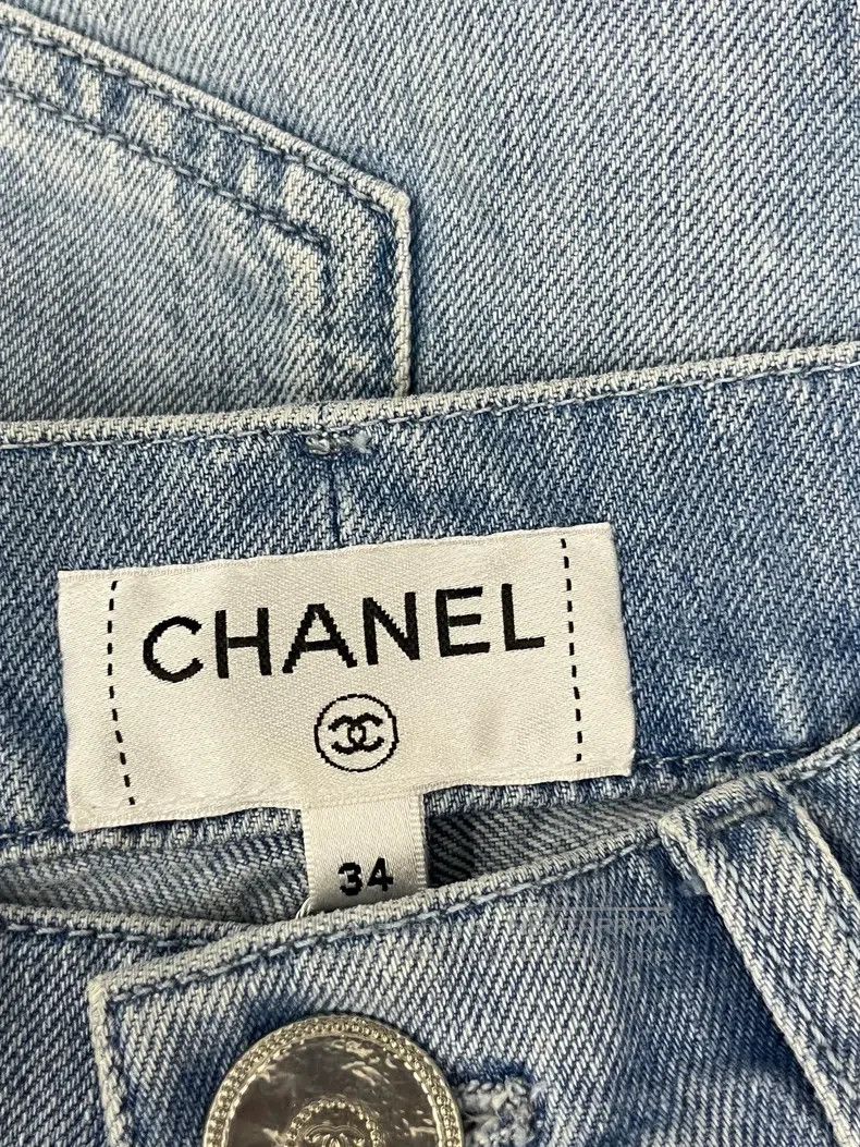 Chanel Chanel 24P hollowed-out floral high-waisted shorts Size 42" / US 20 - 4 Thumbnail
