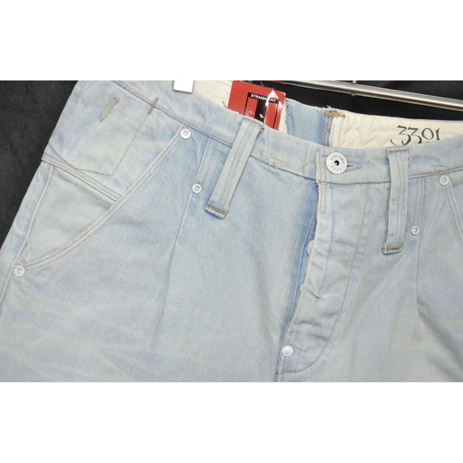 G-Star G-Star Raw Eton Chino Straight Costa Denim Jeans W33 L32 Men Classic 5-Pocket Blue Vintage No N/A Size US 33 - 5 Thumbnail