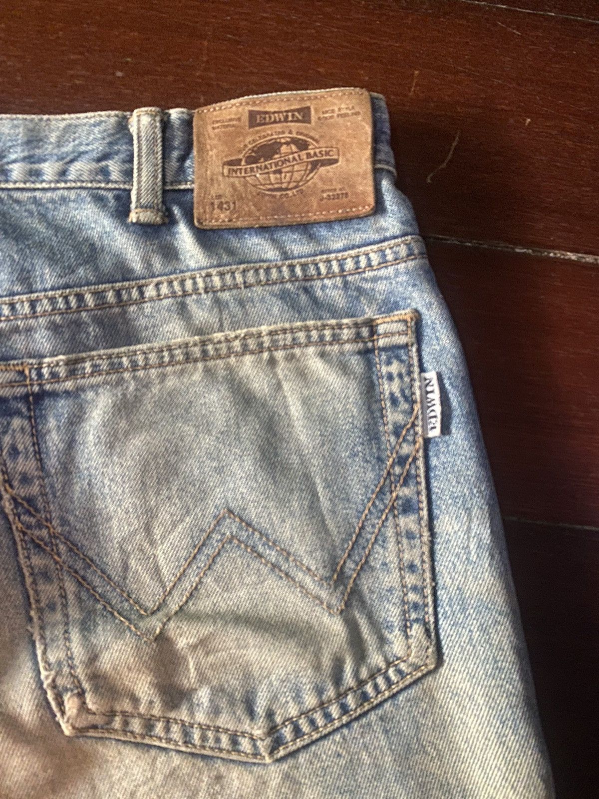 Edwin × Vintage FIRE 🔥 VINTAGE EDWIN INTERNATIONAL distressed faded mud wash Size US 36 / EU 52 - 15 Thumbnail