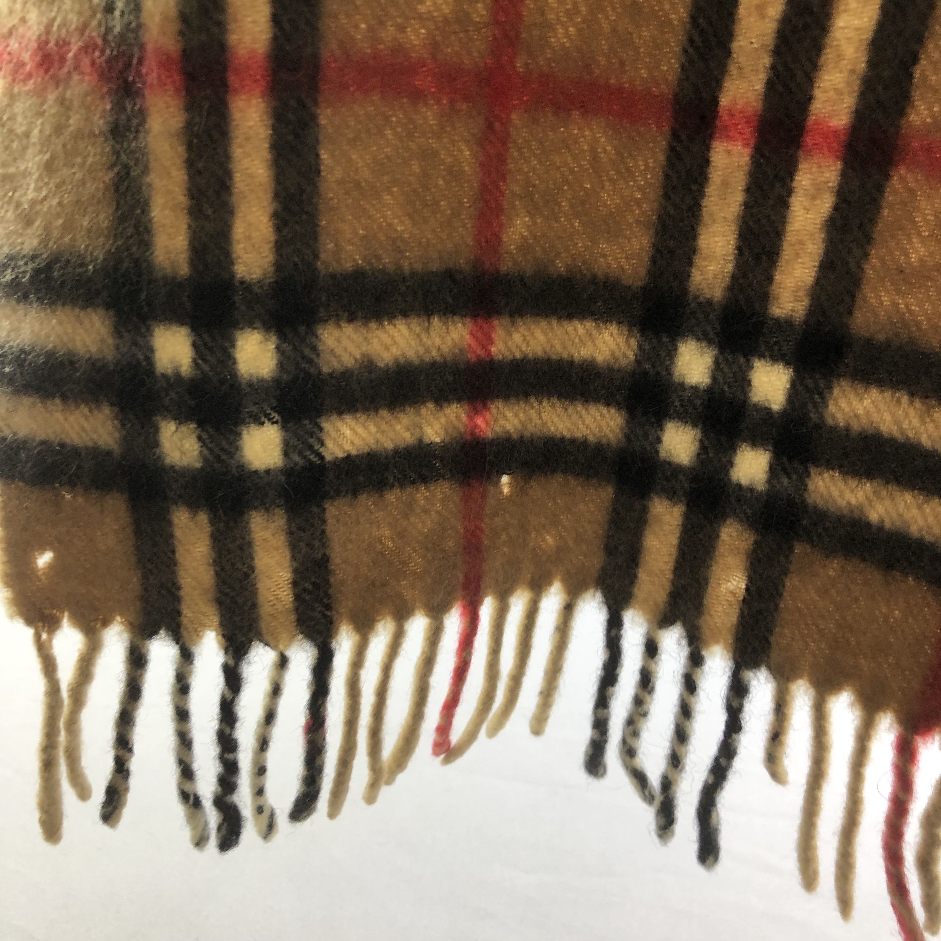 Burberry Burberrys Tan Nova Check Cashmere Scarf Muffler V1514 Size ONE SIZE - 11 Thumbnail