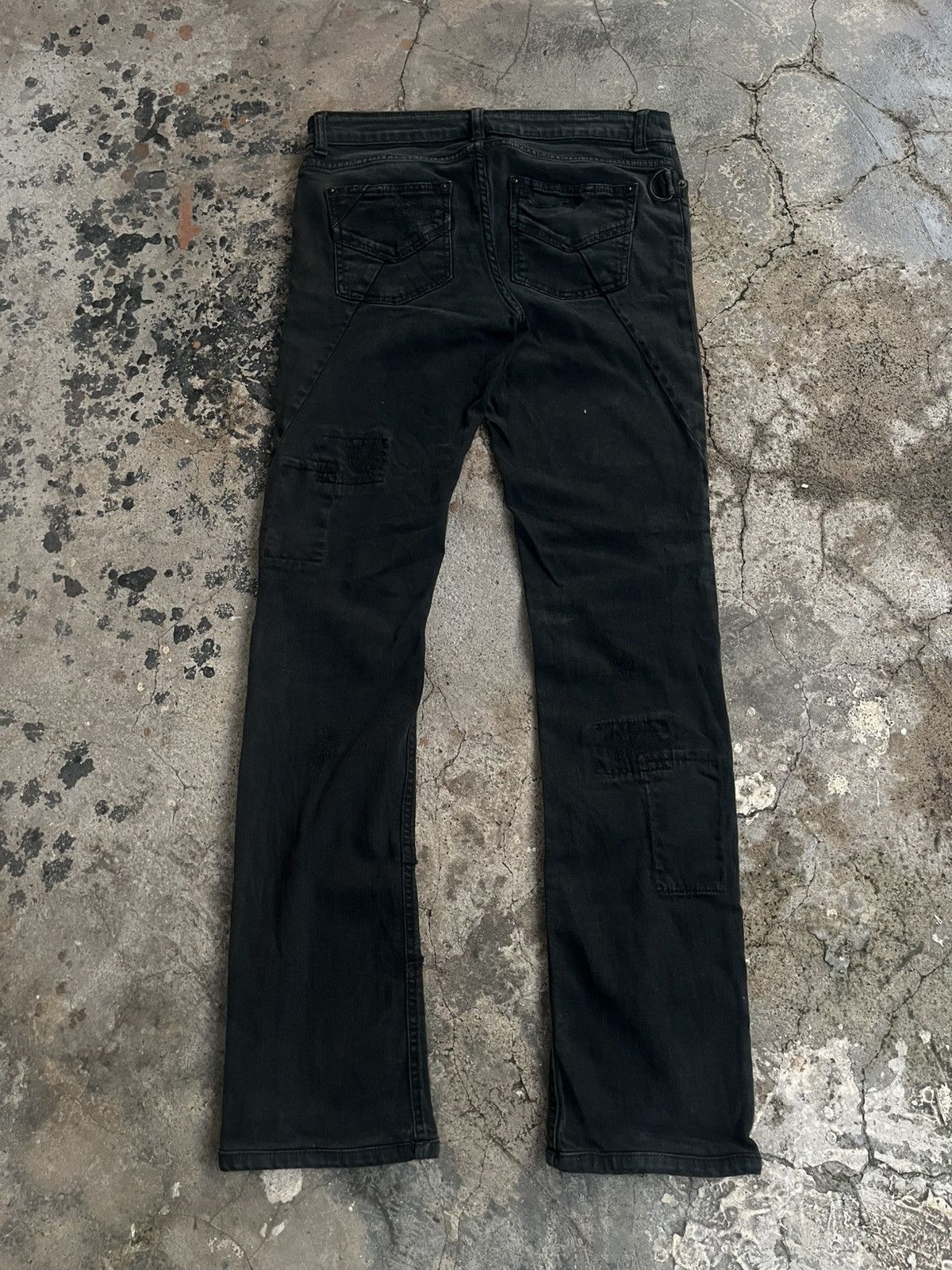 Isamu Katayama Backlash ZADIG & VOLTAIRE PATTERN BREAK PATCH WORK PANTS DENIM JEANS Size US 30 / EU 46 - 2 Thumbnail