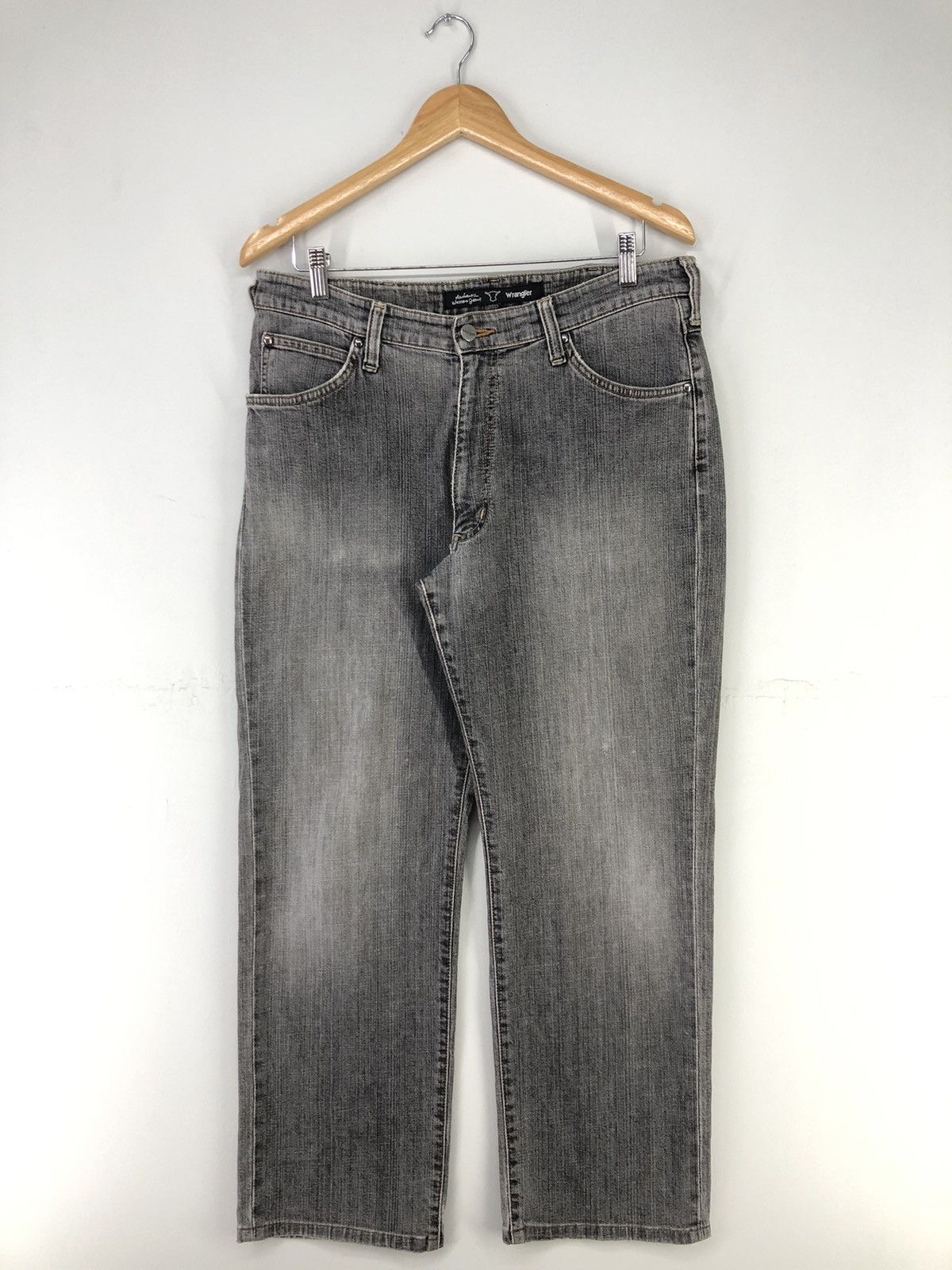 Vintage × Wrangler Vintage Wrangler Faded Black Jeans | Grailed
