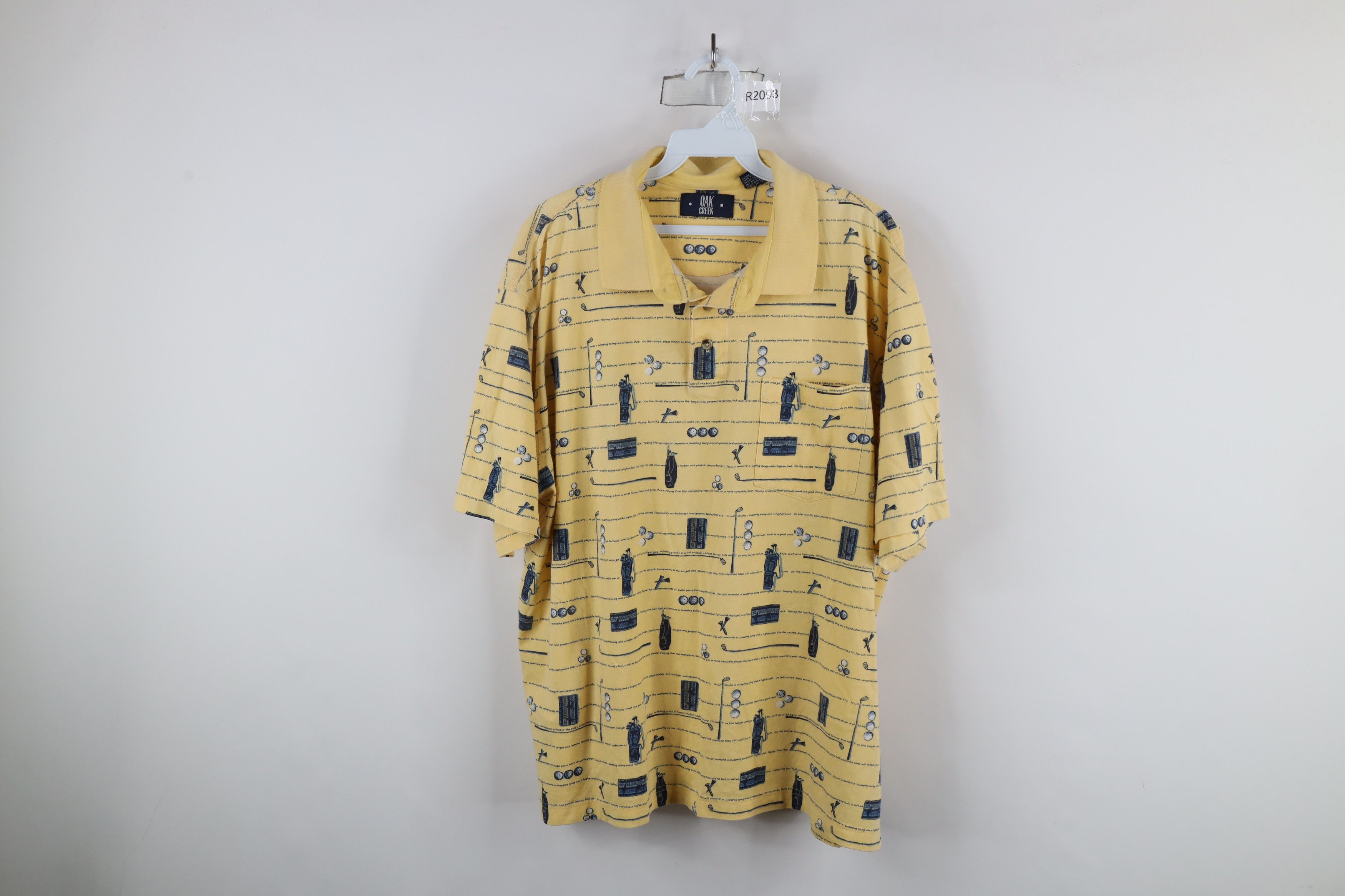 Vintage Vintage 90s Streetwear All Over Print Collared Polo Shirt Size US XL / EU 56 / 4 - 1 Thumbnail