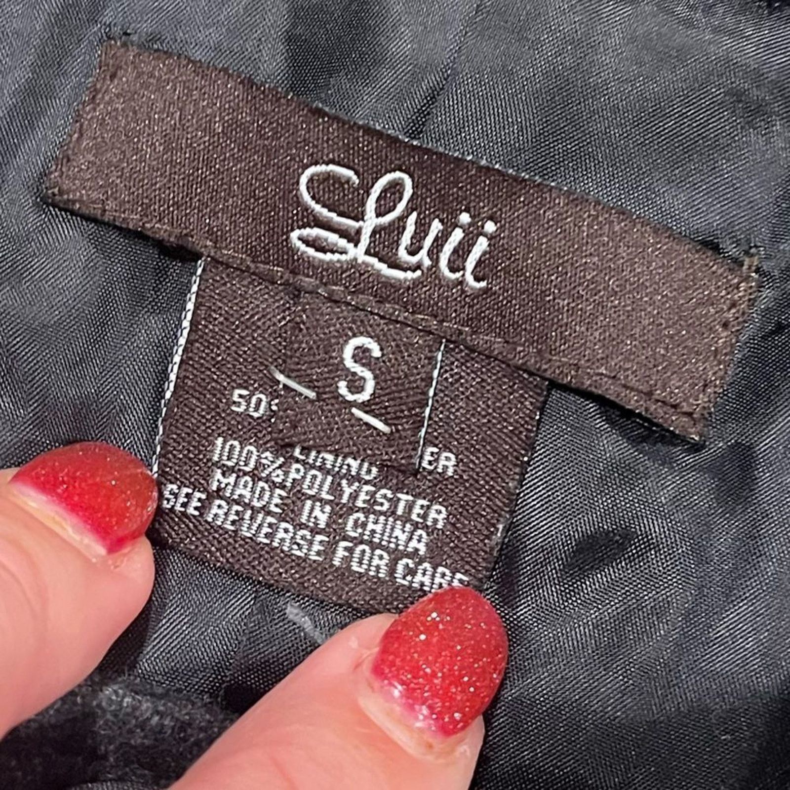 Vintage Luii Charcoal Gray Wool Blend Button Front Tie Waist Shirt S Size S / US 4 / IT 40 - 2 Thumbnail