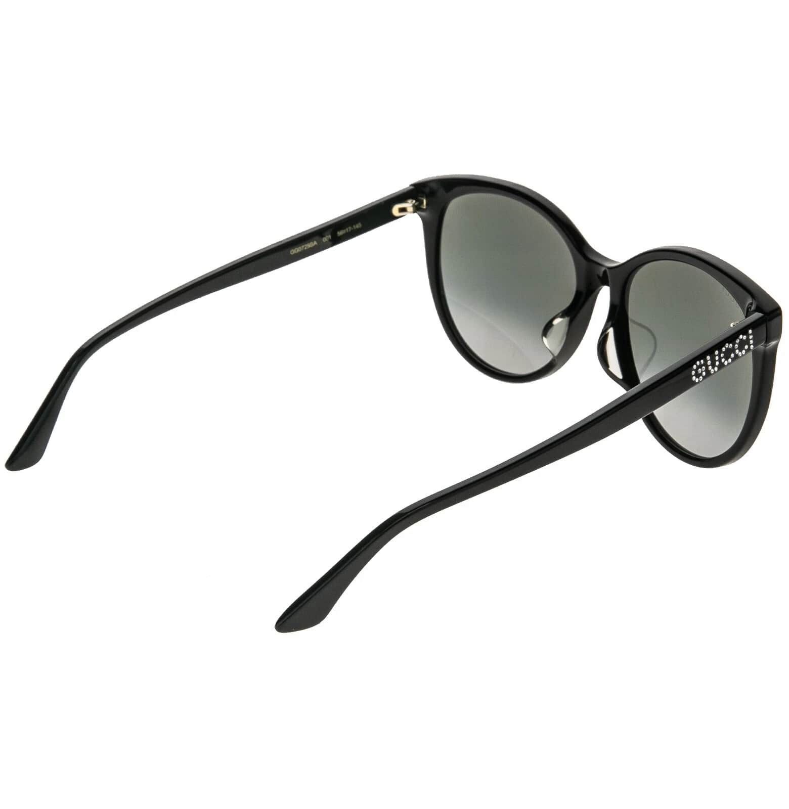Gucci GUCCI 0729 GG0729S Black Crystal Logo Sunglasses 001 Size ONE SIZE - 5 Thumbnail