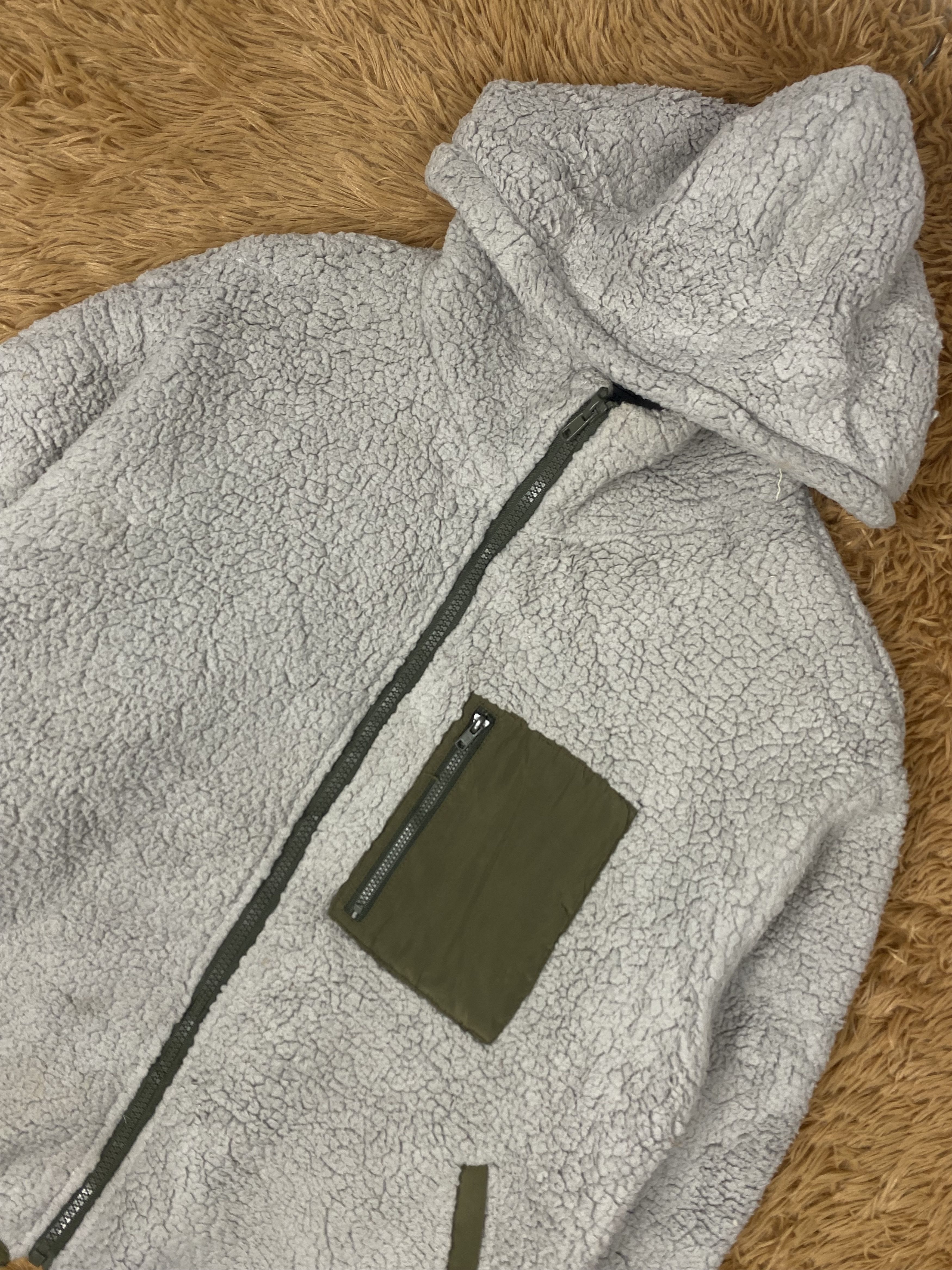 Olive Vintage Olive des Olive Sherpa Jacket Size US S / EU 44-46 / 1 - 2 Thumbnail