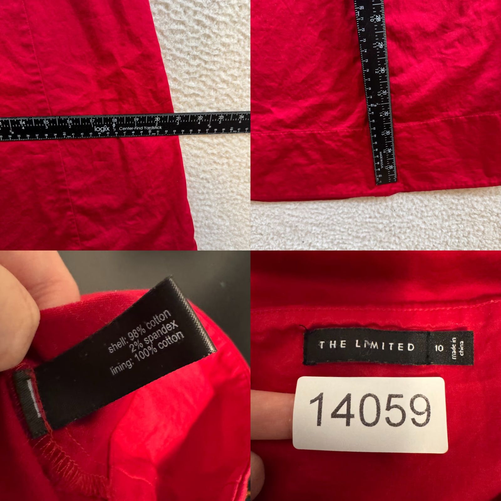 Vintage VINTAGE The Limited Red Mini Dress Shift Spaghetti Thin Strap Cocktail 10 Large Cotton Dress Womens Size L / US 10 / IT 46 - 8 Thumbnail