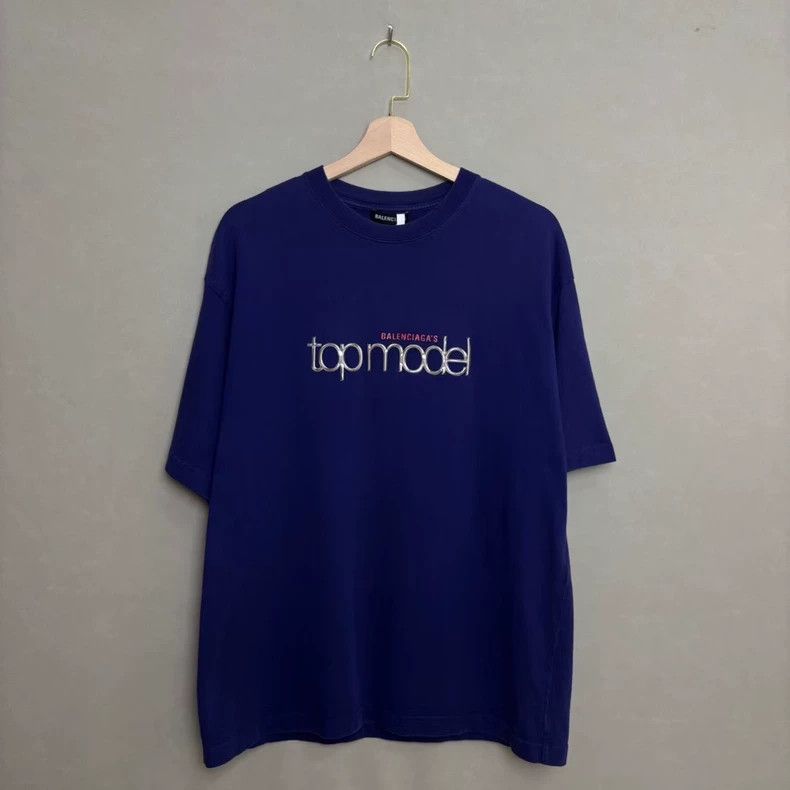 Balenciaga Balenciaga Semi-high Neck Top Model Slim Fit Short Sleeve Size US M / EU 48-50 / 2 - 1 Thumbnail