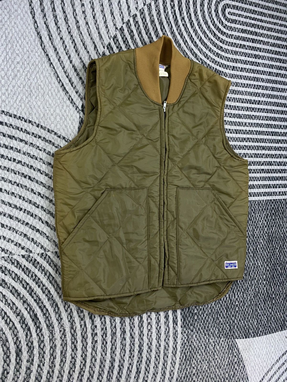 Japanese Brand Vintage Big Smith Puffer Zipper Vest Jacket Size US M / EU 48-50 / 2 - 3 Thumbnail
