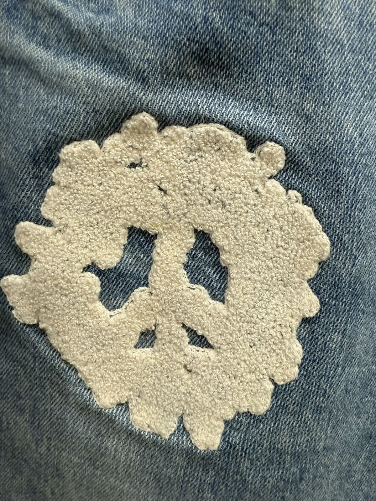 DENIM TEARS × Virgil Abloh Virgil Abloh Denim Tears 'Message in a Tear' Size US 29 - 2 Thumbnail
