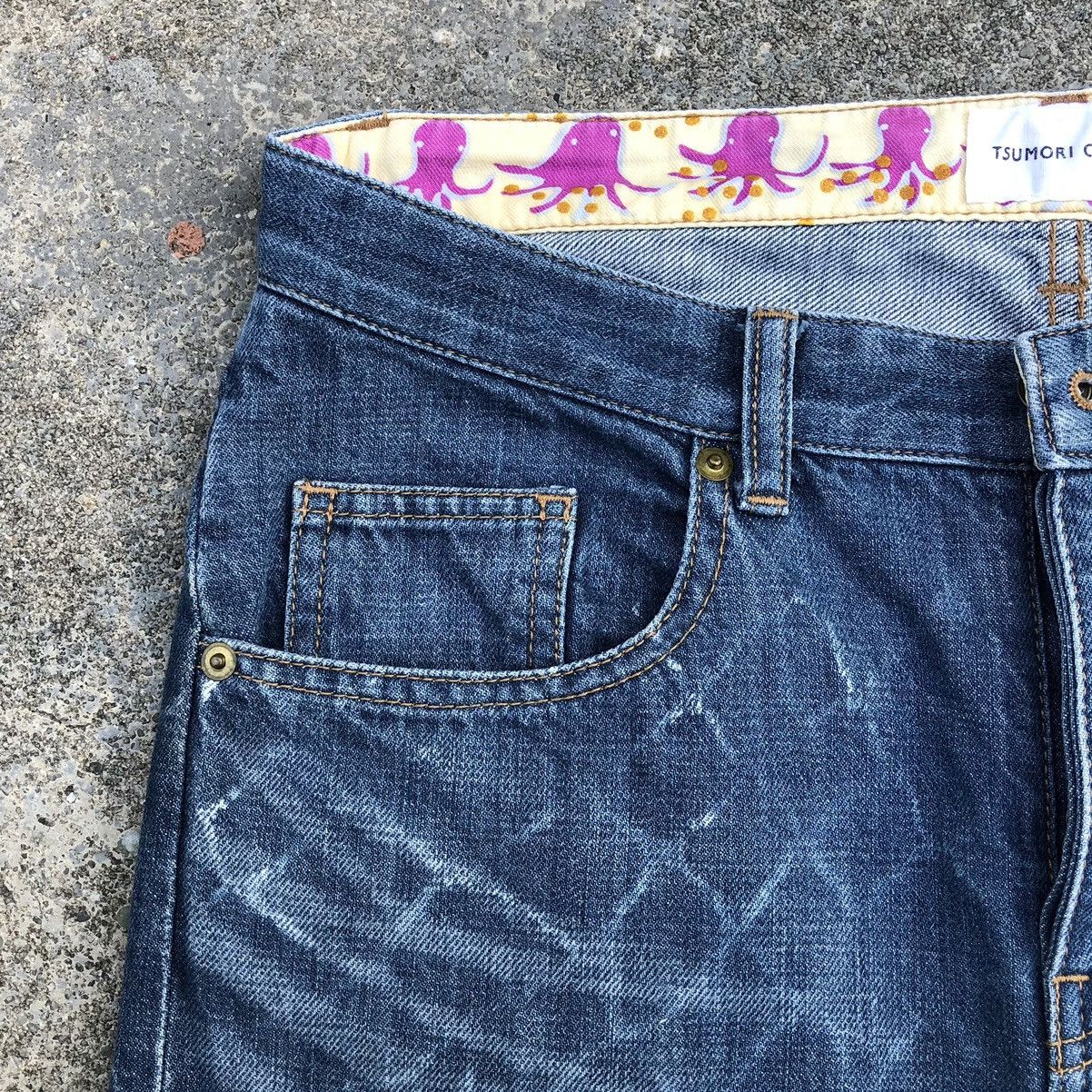 Issey Miyake × Japanese Brand × Tsumori Chisato ISSEY MIYAKE Tsumori Chisato Beautiful Art Slim Fit Denim Size US 29 - 5 Thumbnail