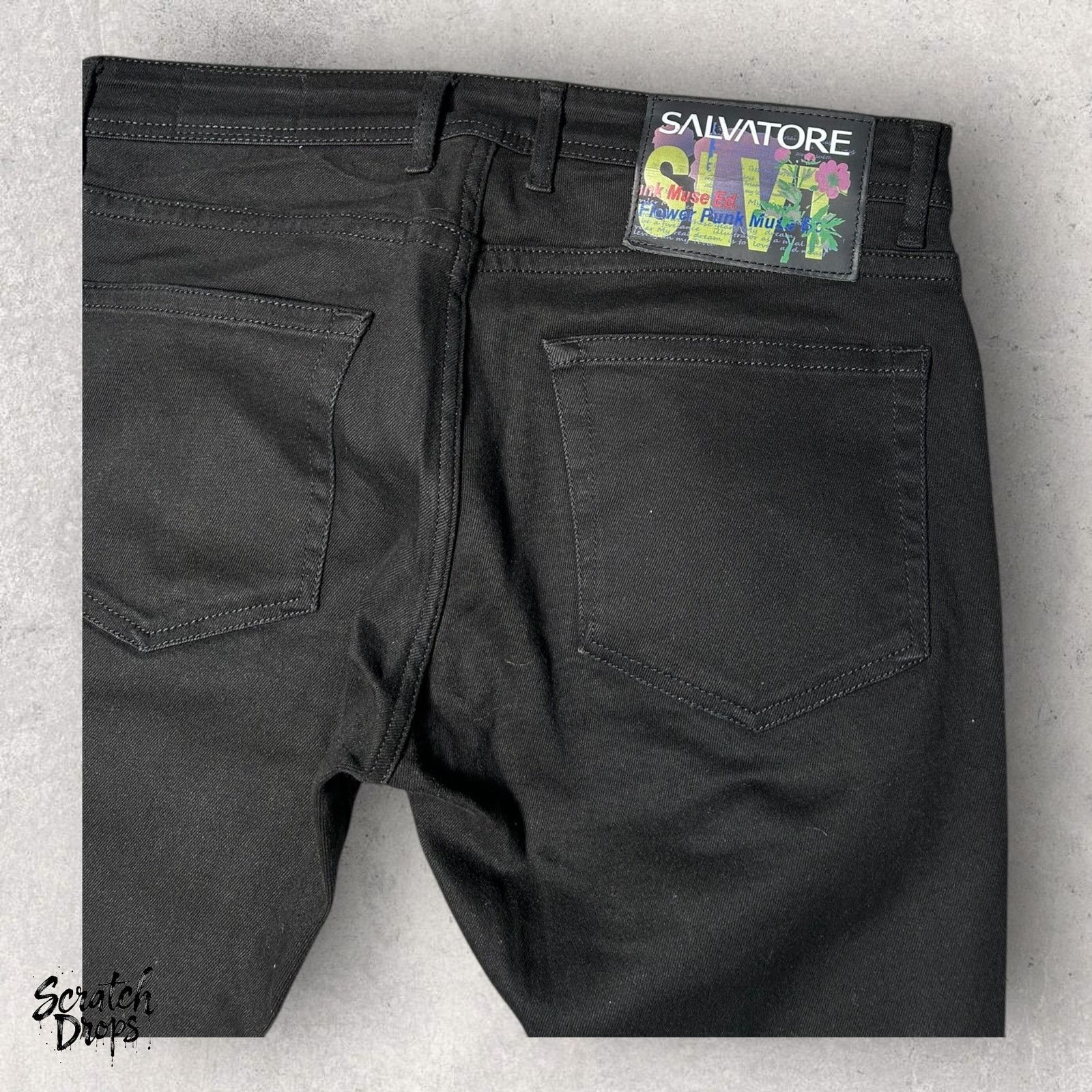 Other Salvatore Men's Black Distressed Jeans Size 34x30 Casual Size US 34 / EU 50 - 2 Thumbnail