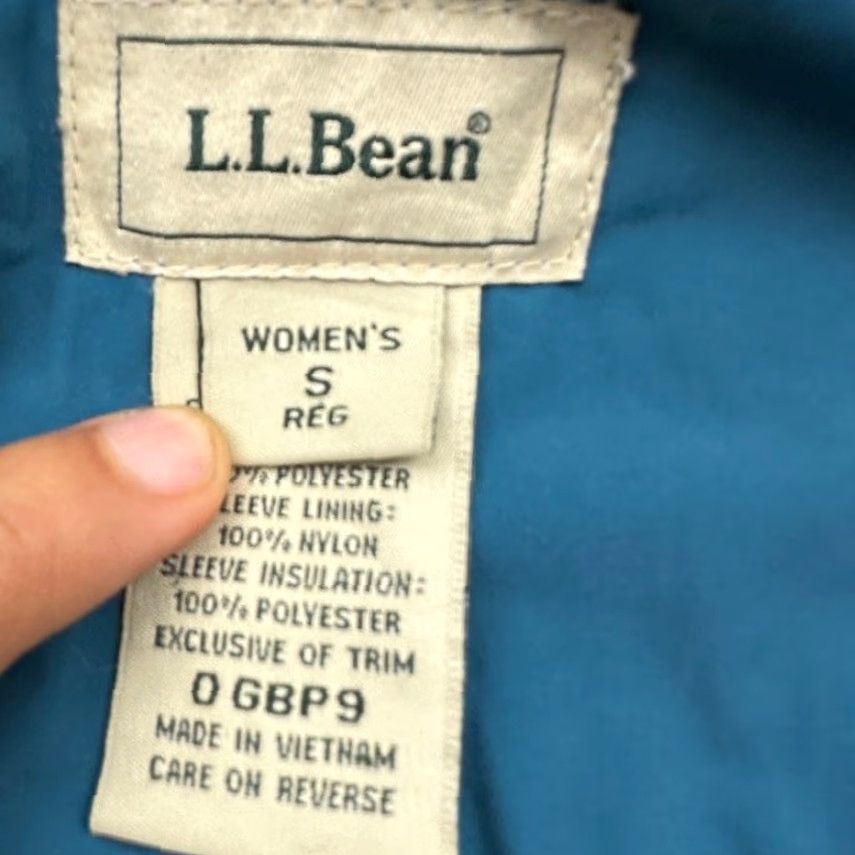 Vintage LL Bean GBP9 Fleece Lined Full Zip Jacket Womens Small Snap Blue Pockets Shirt? Size S / US 4 / IT 40 - 2 Thumbnail