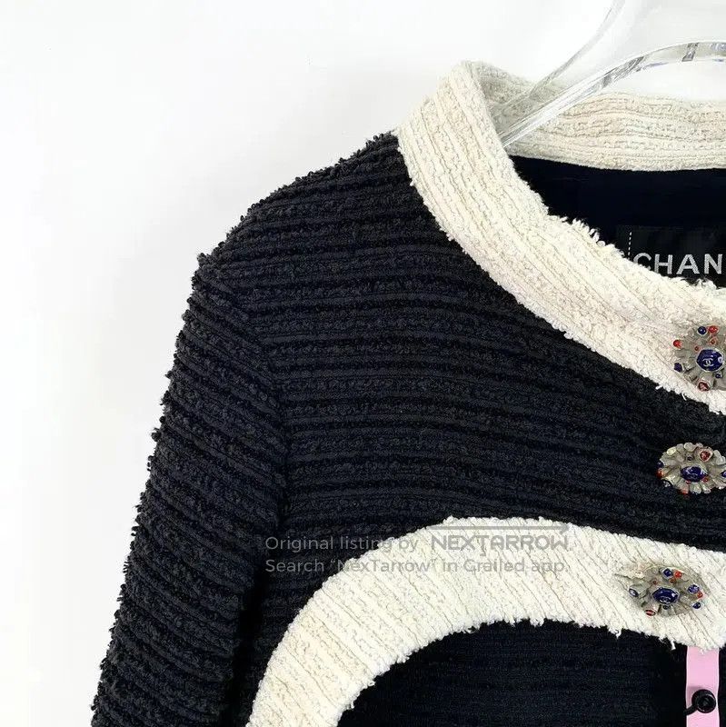 Chanel Chanel Black Cotton Women's Jacket . Size XS / US 0-2 / IT 36-38 - 3 Thumbnail