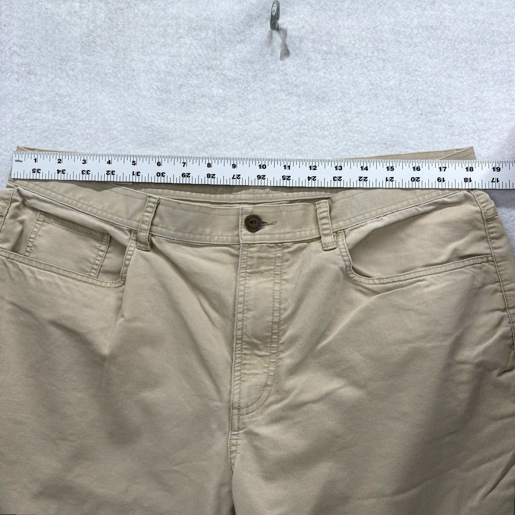 Vintage Onward Reserve Chino Pants Mens 38x32 Beige Stretch 5-Pocket Casual Workwear Pants Size US 38 / EU 54 - 5 Thumbnail