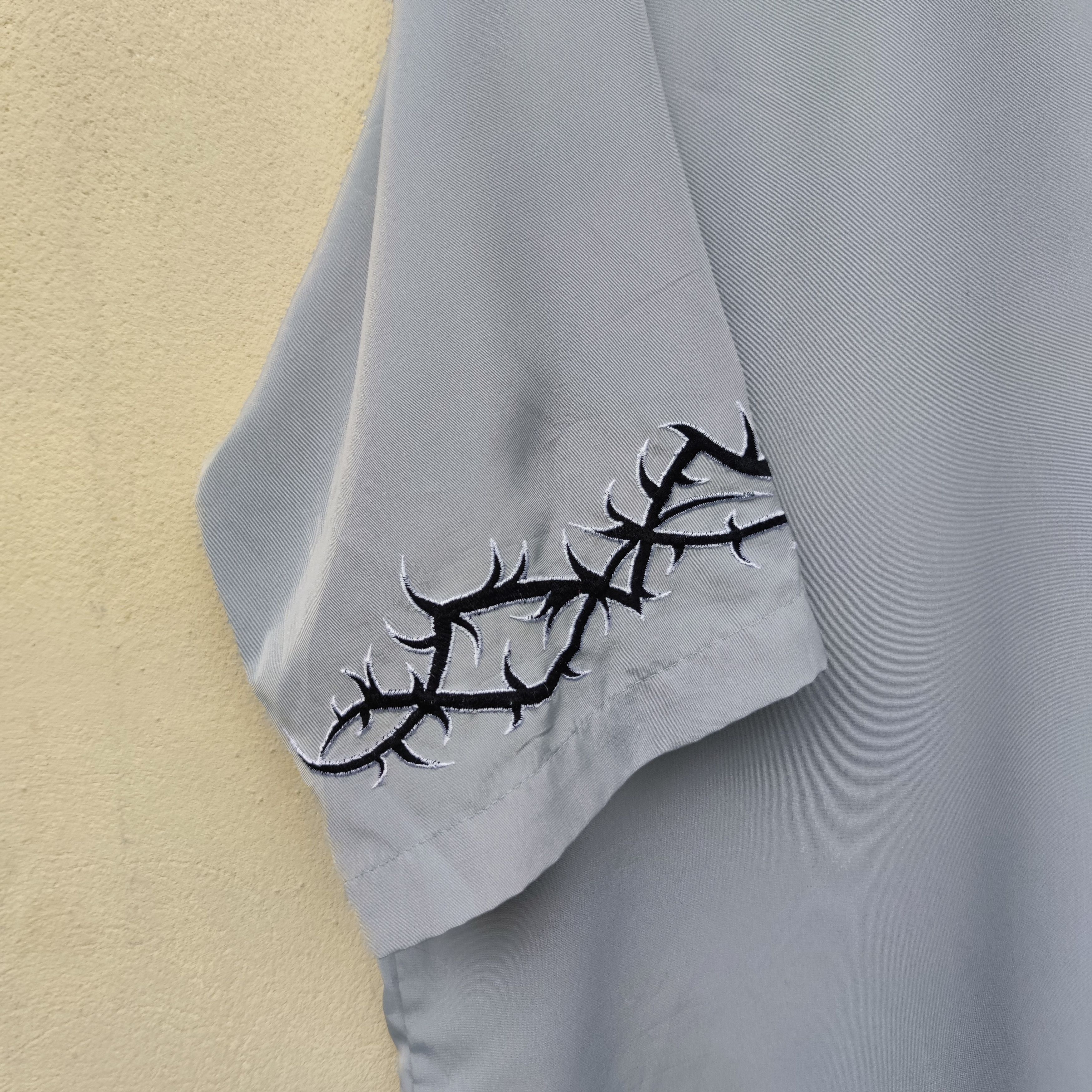 Vintage Sapphire Loung Tribal Barb Embroidered Oversized Shirt Size US XL / EU 56 / 4 - 7 Thumbnail
