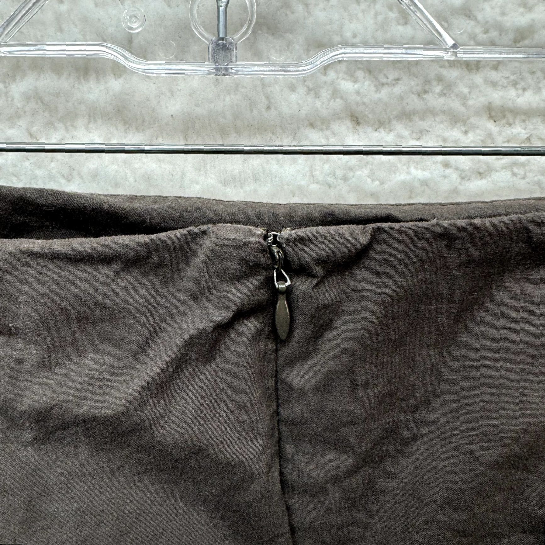 VINTAGE Gap Y2K Mini Skirt 12 30 Large Brown Office Boho Grunge Corpcore Wear to Work Womens