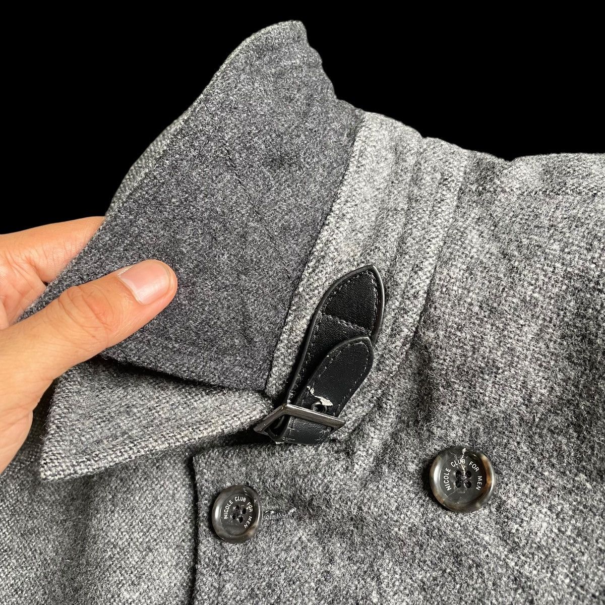 Nicole Club 🇯🇵 NICOLE CLUB FOR MEN DOUBLE BREASTED JACKET Size US L / EU 52-54 / 3 - 5 Thumbnail